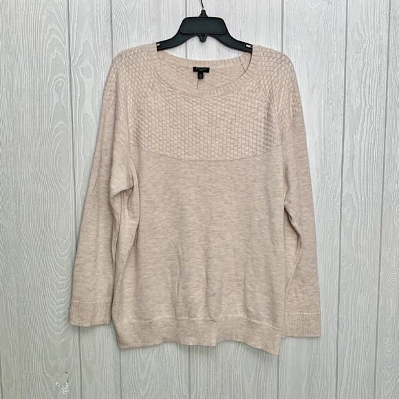 Talbots Cream Ivory Long Sleeve Sweater Size 2X NWT - Picture 1 of 6